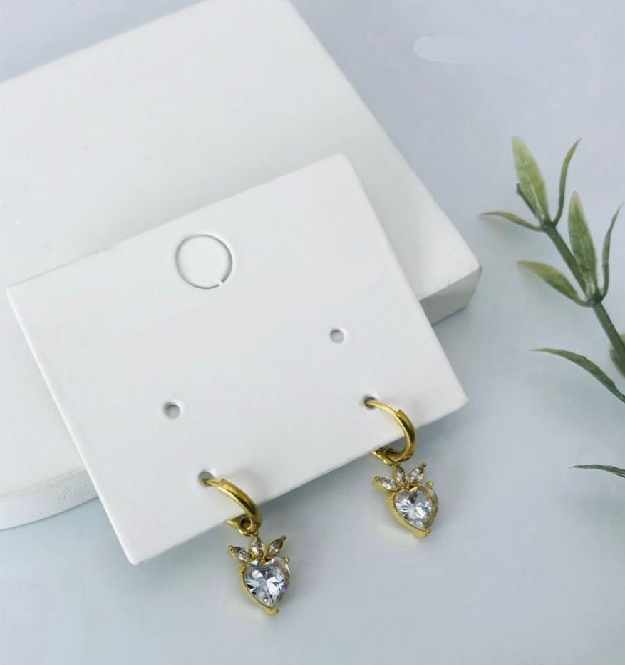 Eternal Elegance Pear Diamond Hoops