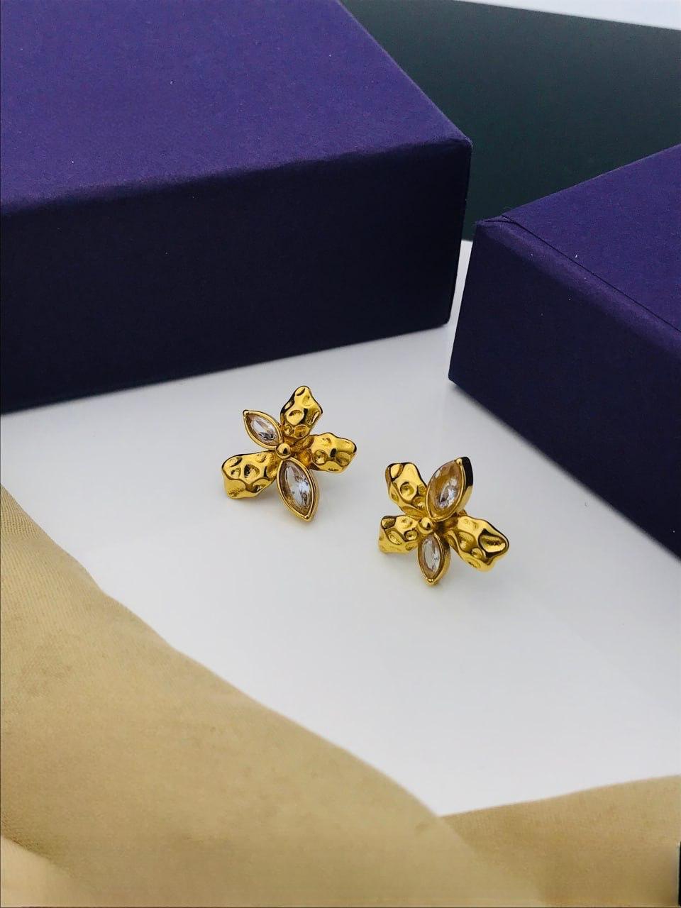 Golden Bloom Luxe Earrings