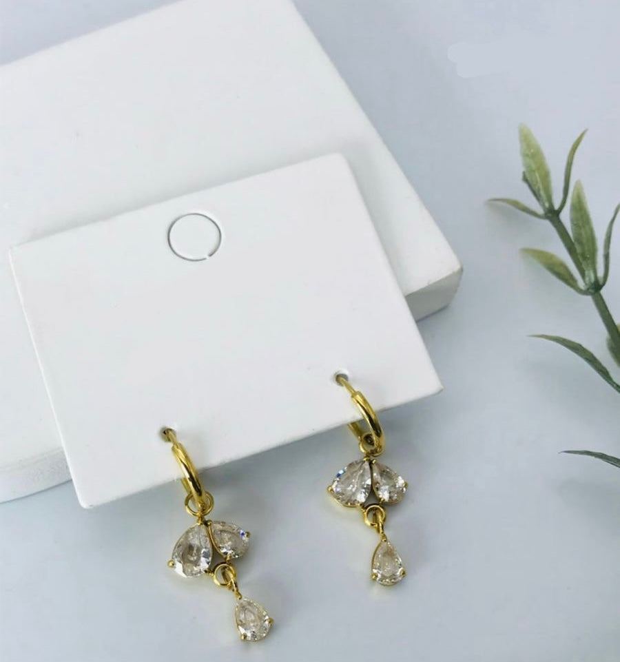 Triad Radiance Diamond Hoops