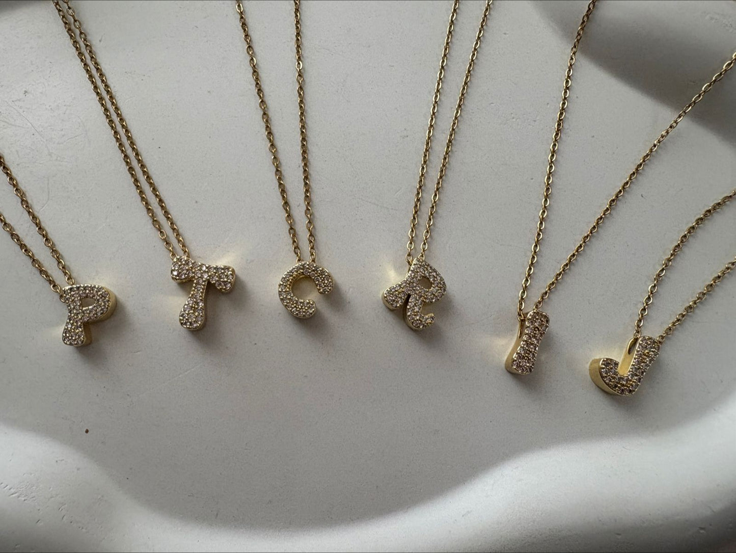 LumineLetter Initial Necklace